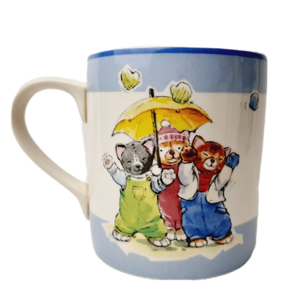 🍒 Nursery Rhyme Collection by Aynsley 3 Little Kittens Cats Kids Mug Cup